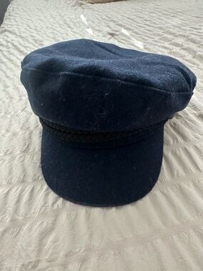 Zara Wool Blend Skipper Cap Navy Blue NWT SKIPPER CAP - Navy blue | ZARA United States main image 4